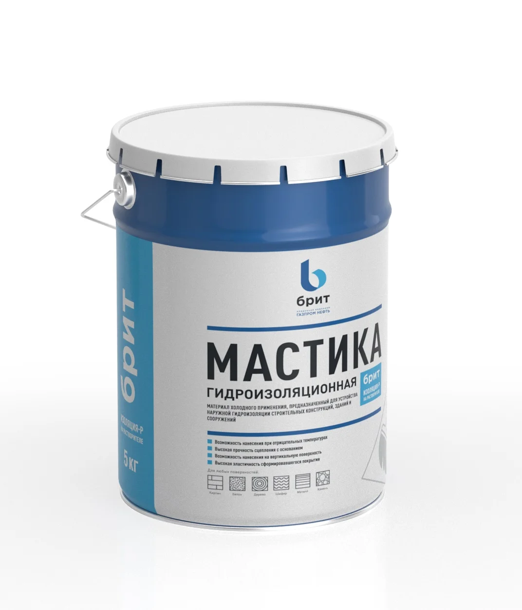 Мастика битумно-полимерная «Брит» Изоляция-Р