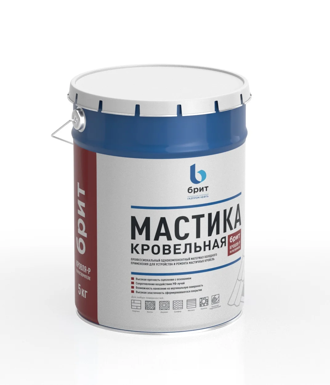 Мастика битумно-полимерная «Брит» Кровля-Р